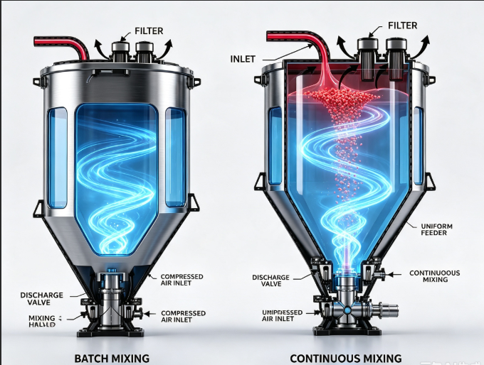 Industrial Air Mixer for Powder Processing